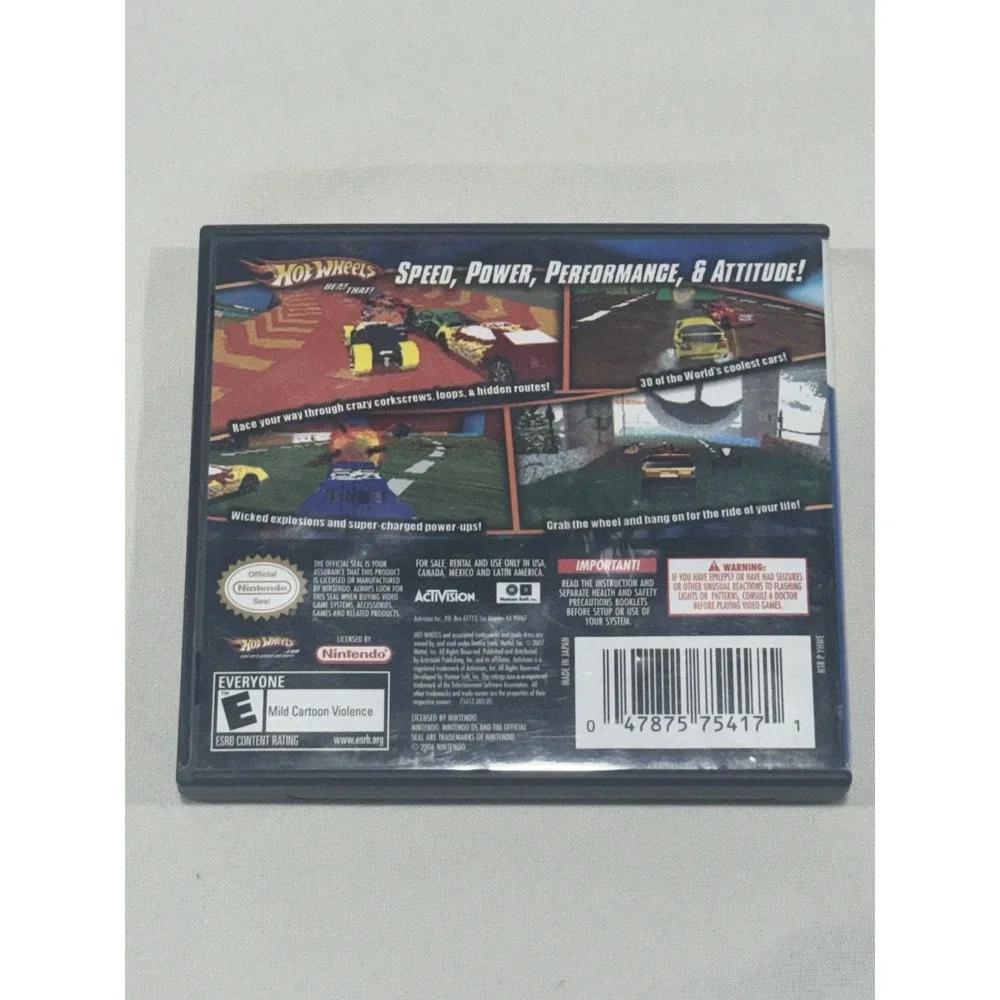 Hot Wheels Beat That! Nintendo DS Video Game Racing Cars